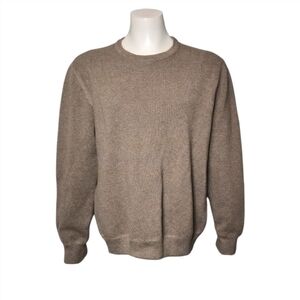 J. Crew Sweater Tan Taupe Oversized Knit 100% Cotton sz S